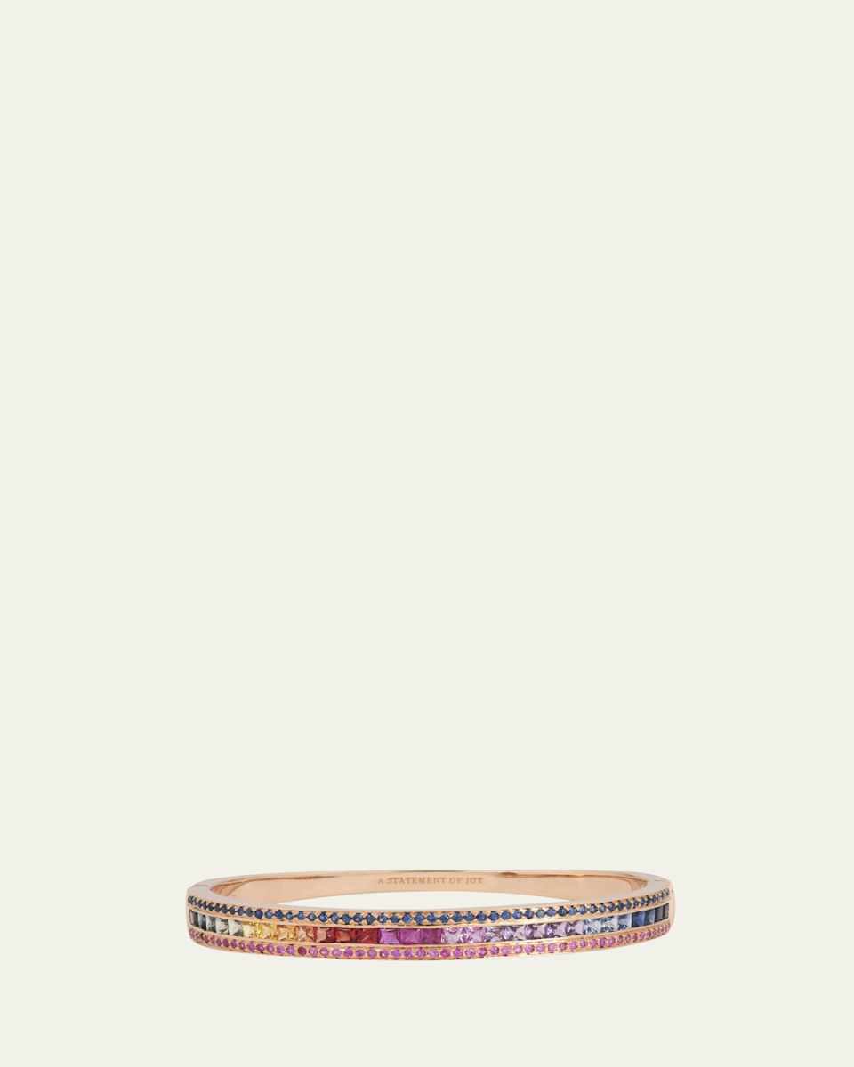 18K Rose Gold Rainbow Radiant Union Bracelet